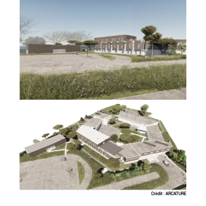 Visite du chantier du Lycée Maritime de La Rochelle - Fibois Nouvelle ...